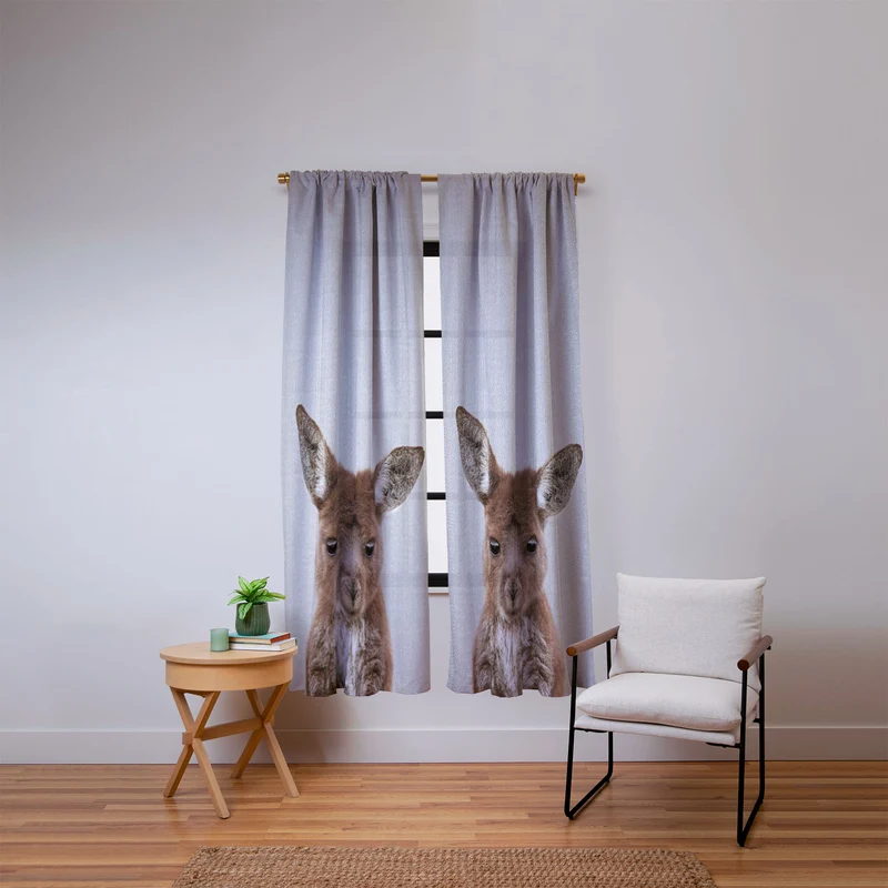Baby Kangaroo Window Curtain