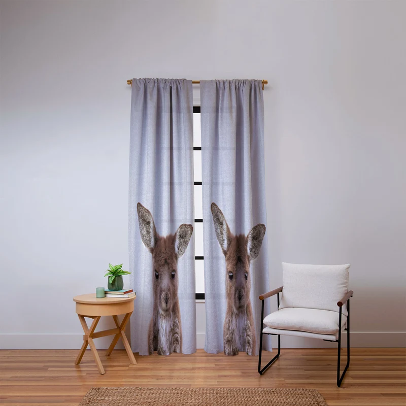 Baby Kangaroo Window Curtain