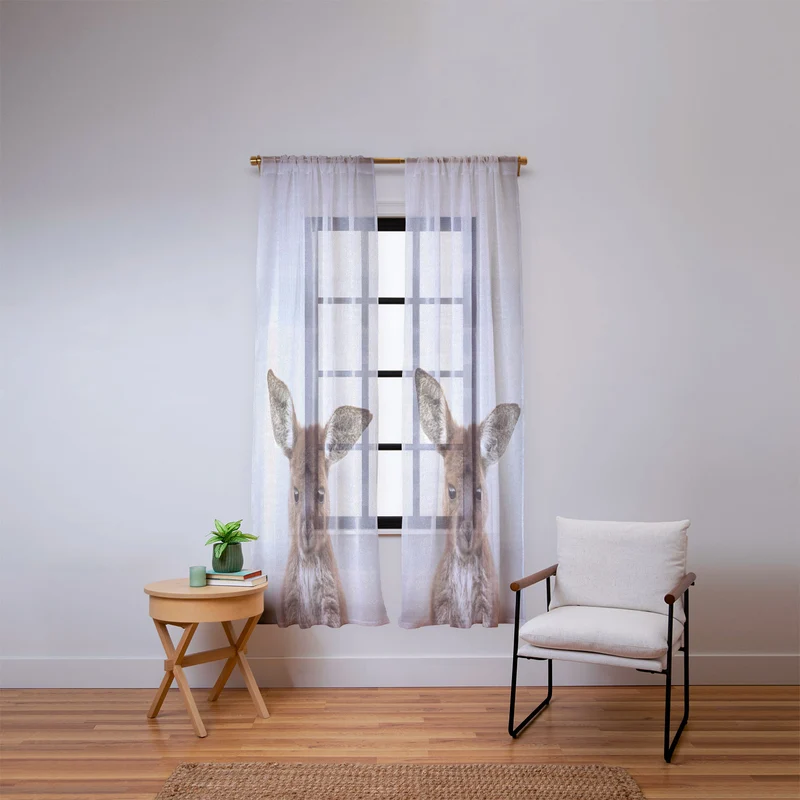 Baby Kangaroo Window Curtain