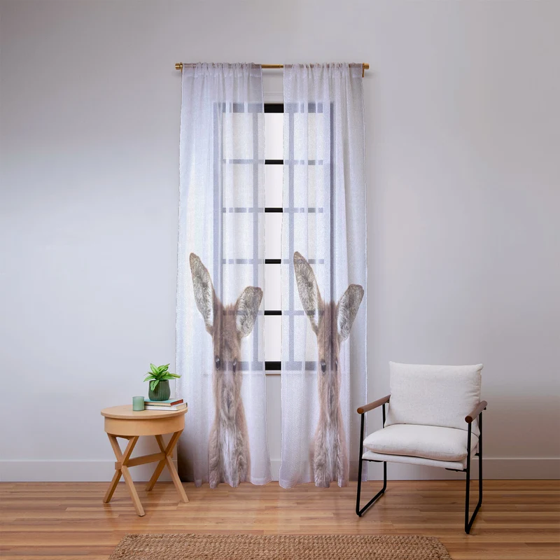 Baby Kangaroo Window Curtain