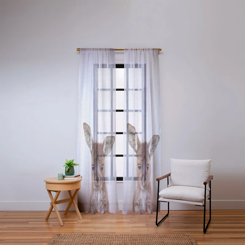 Baby Kangaroo Window Curtain