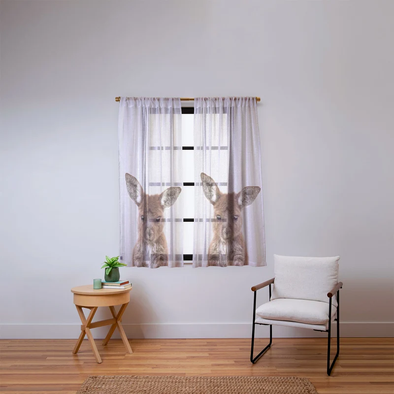 Baby Kangaroo Window Curtain