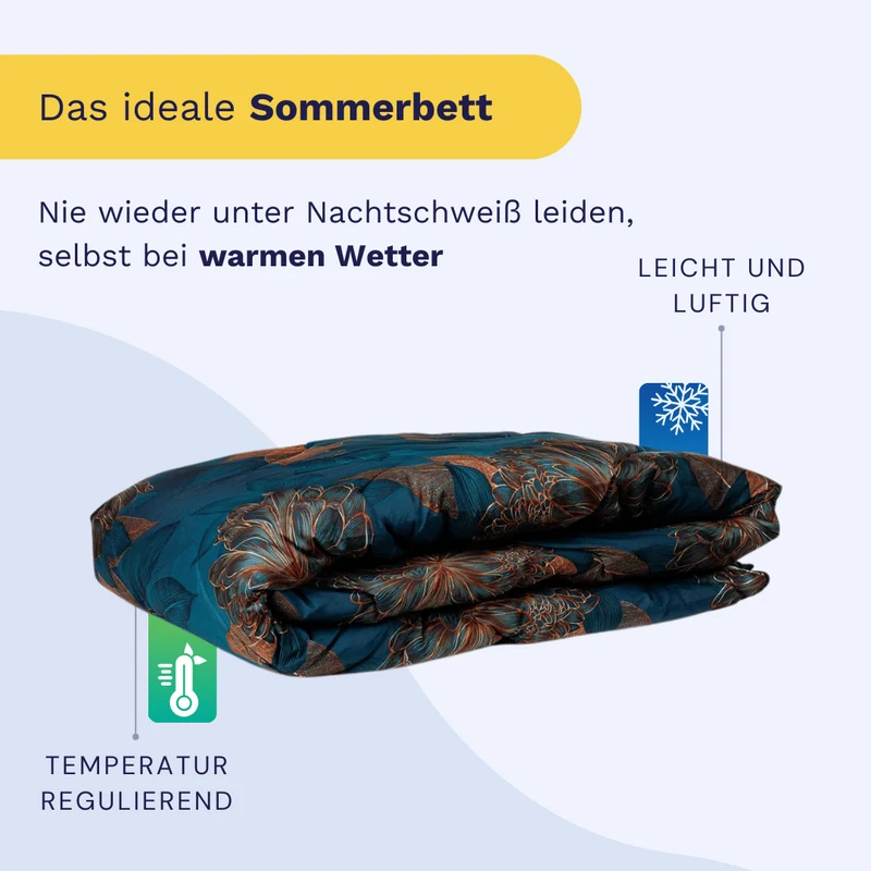 Zelesta Comfort Design Sommerbettdecke - Royal Flowers