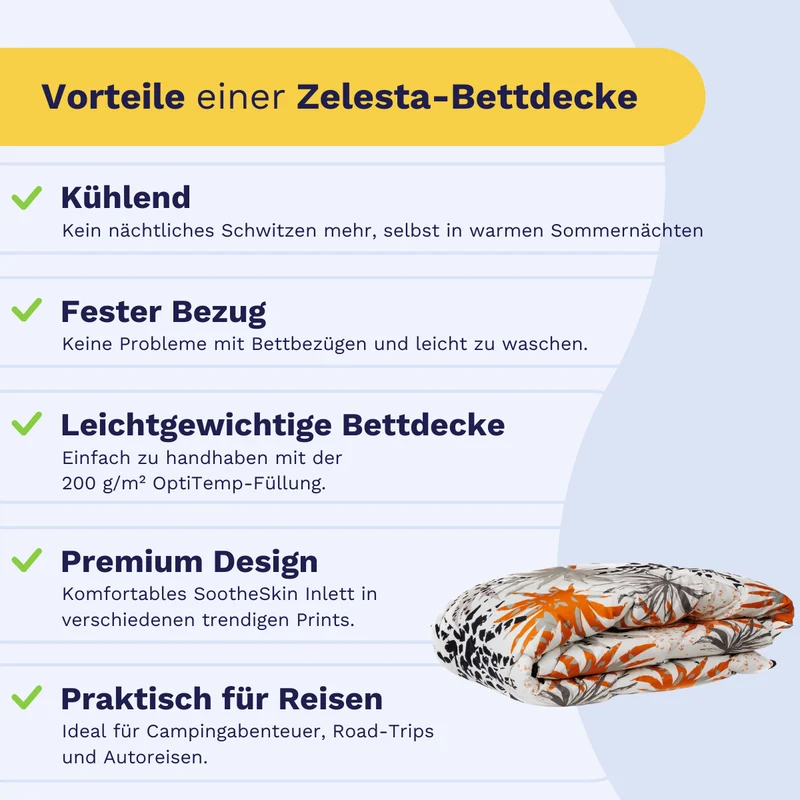 Zelesta Comfort Design Sommerbettdecke - Jungle Vibe
