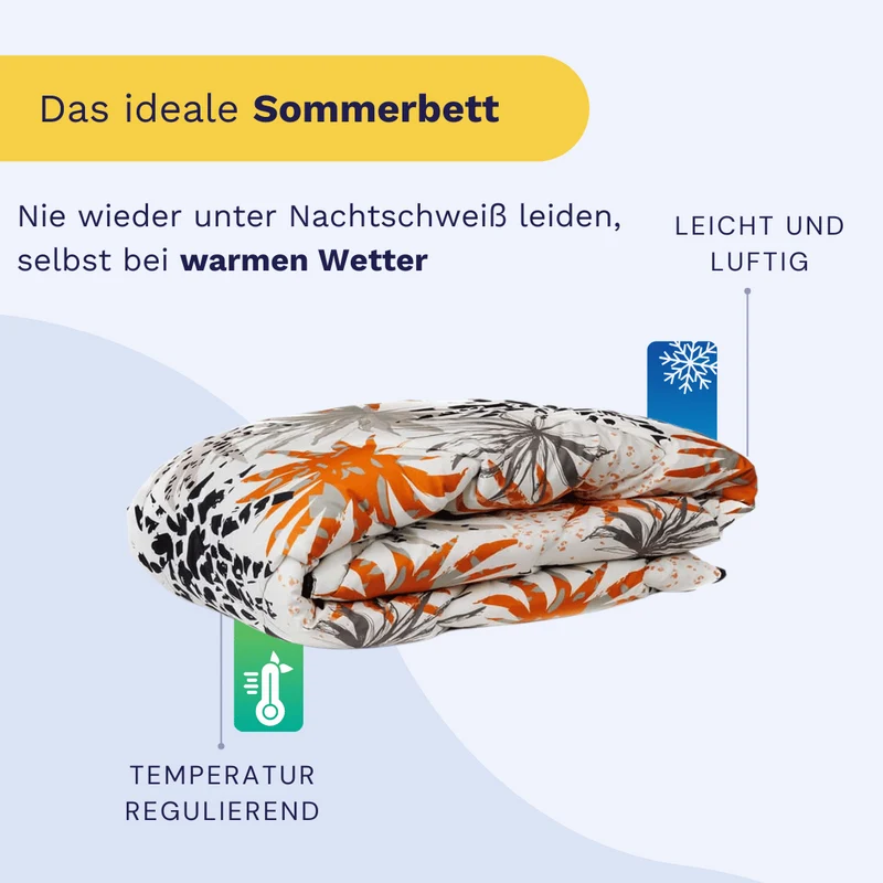 Zelesta Comfort Design Sommerbettdecke - Jungle Vibe