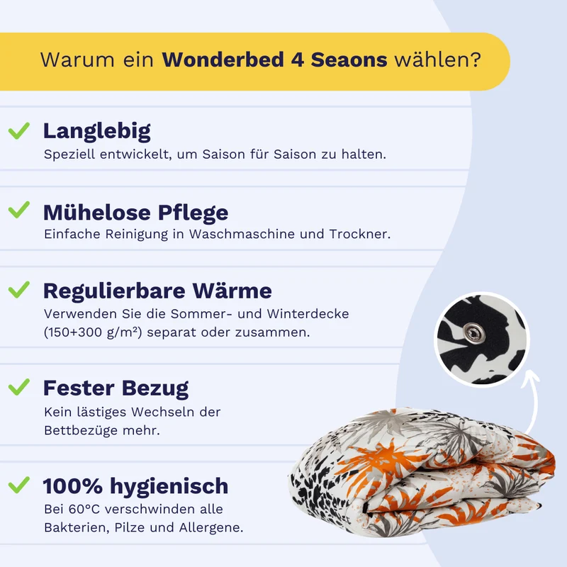 Zelesta Wonderbed 4-Jahreszeiten double - Jungle Vibe