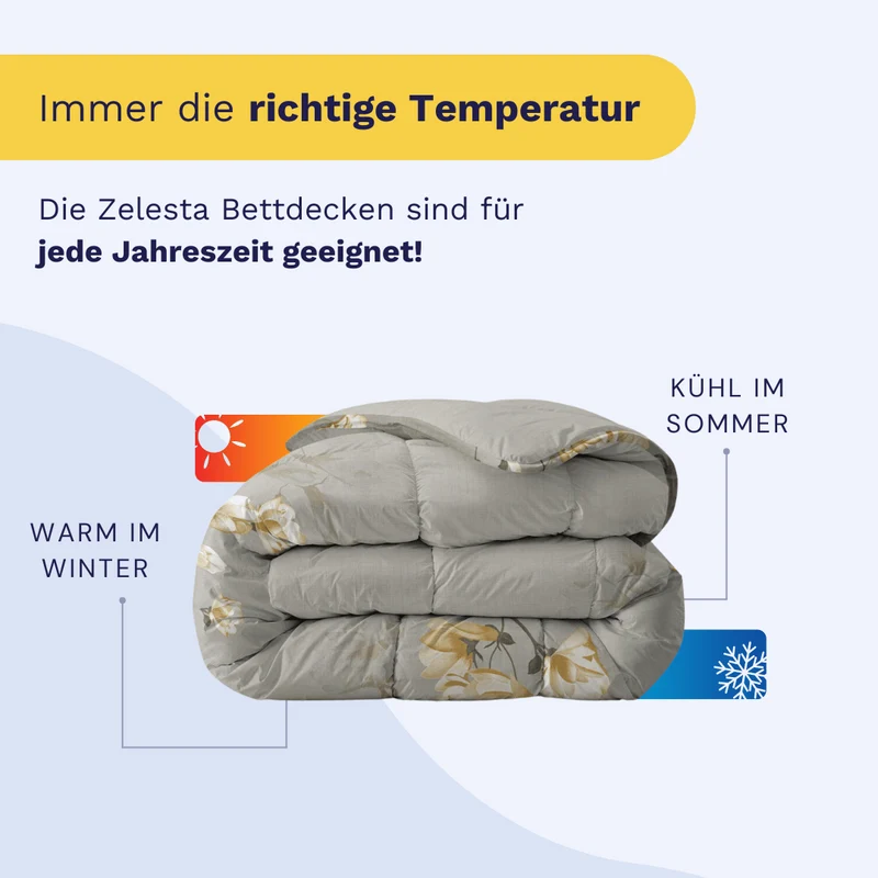 Zelesta Everyday Design Bettdecke - White Blossom