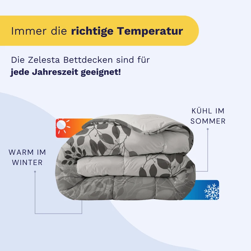 Zelesta Everyday Design Bettdecke - Silver Wilderness