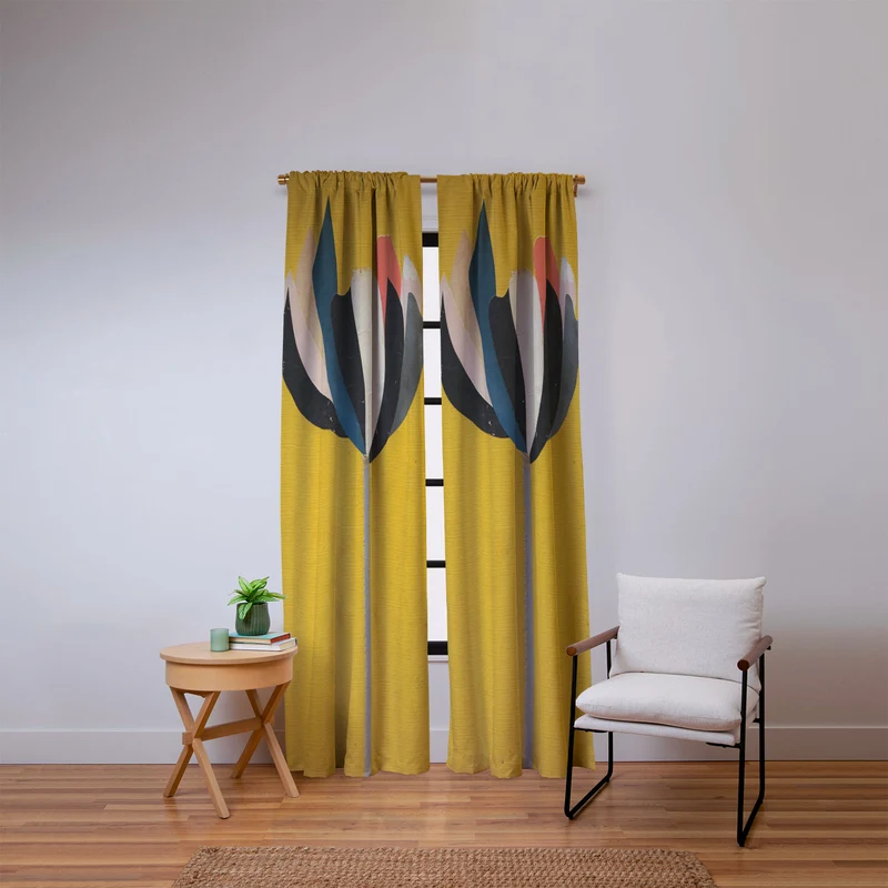 Opulent Flower Bloom II Window Curtain