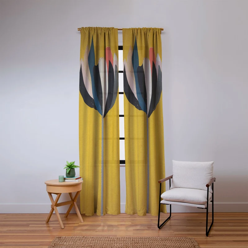 Opulent Flower Bloom II Window Curtain
