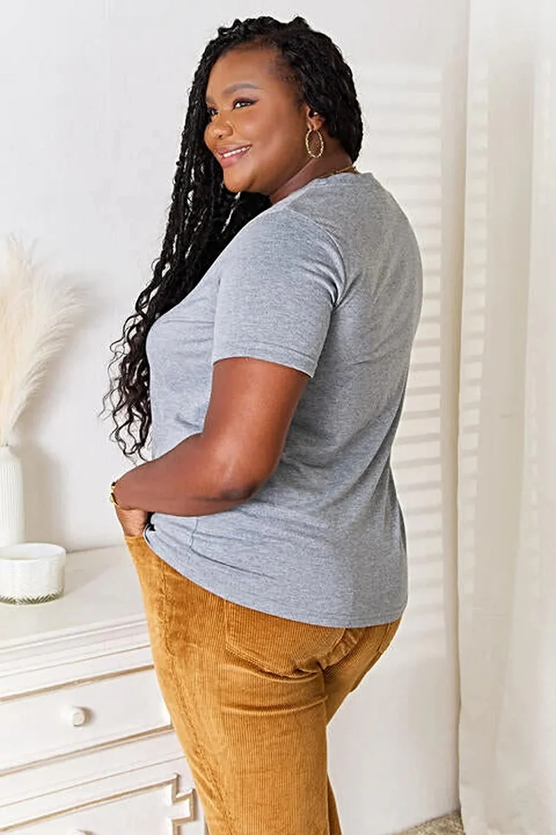 Trendy T-shirt met Amerikaanse vlagprint en manchetten - Stijlvol en comfortabel ontwerp