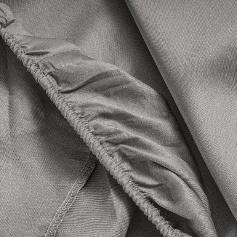 Primaviera Satin Deluxe Spannbettuch Grau