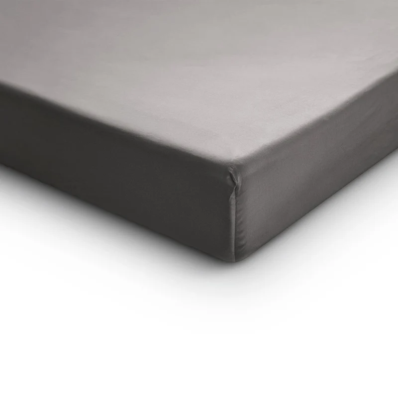 Primaviera Satin Deluxe Spannbettuch Grau