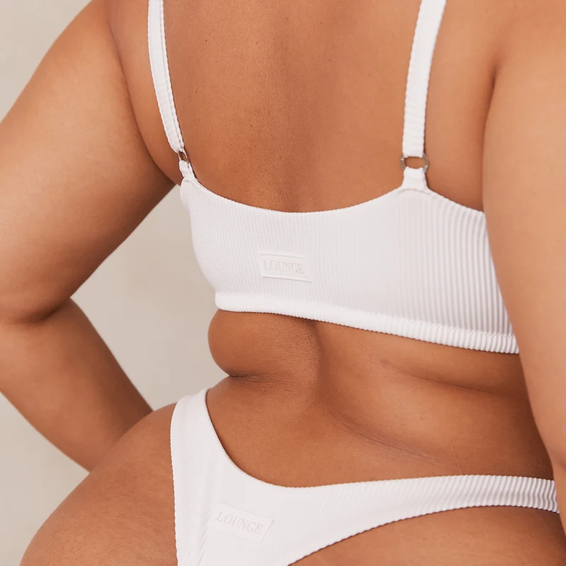 Ribbed Triangle BH - Wit