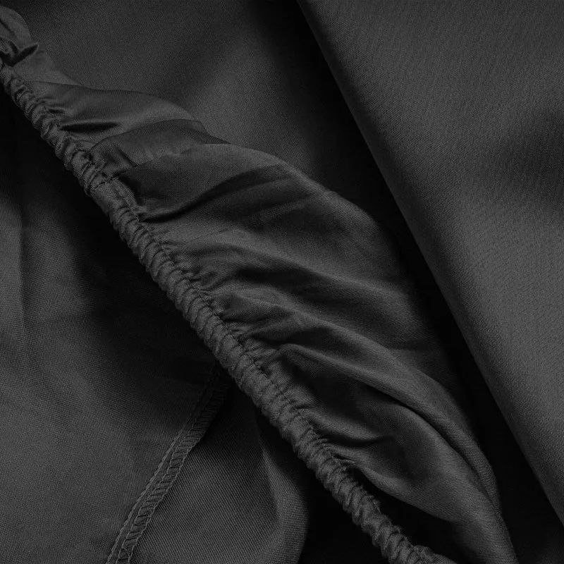Primaviera Satin Deluxe Spannbettuch Schwarz
