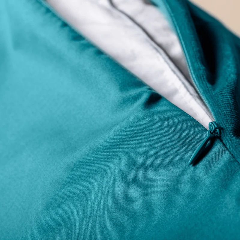 Zelesta Velvetbed Kissenbezüge Set von 2 - Petrol
