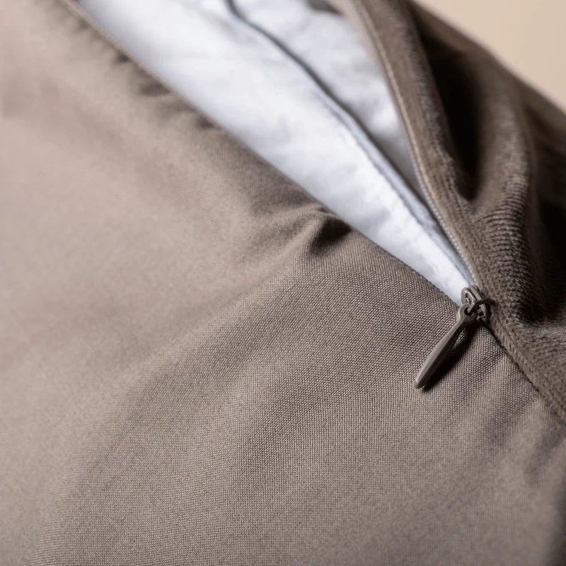 Zelesta Velvetbed Kissenbezüge Set von 2 - Taupe