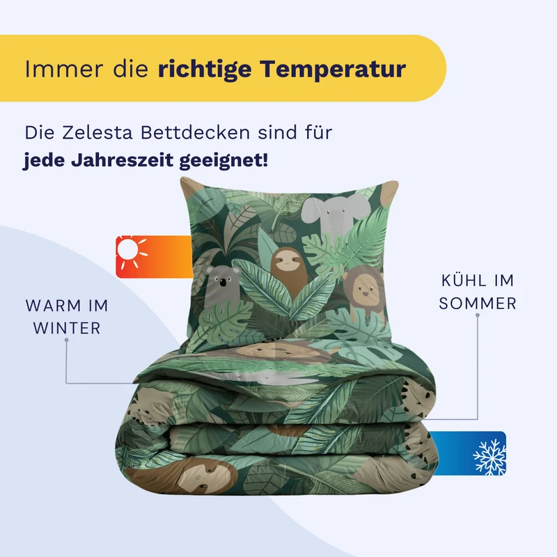 Zelesta Comfort Kids Bettdecke - Jungle Fantasy