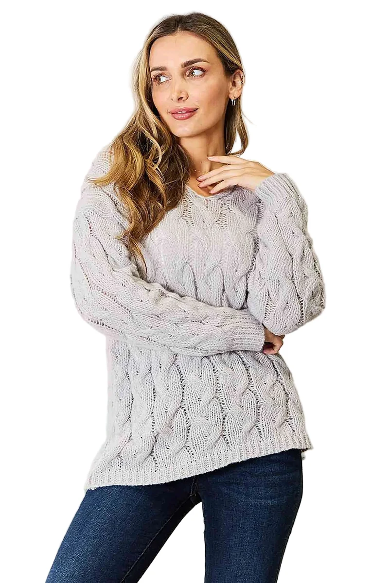 Luxe kabelgebreide hoodie met klassiek design - perfect voor koude dagen