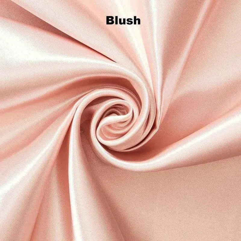 Op maat gemaakt hoeslaken van Nouveau Bridal Satin voor queensize en tweepersoonsmatrassen.