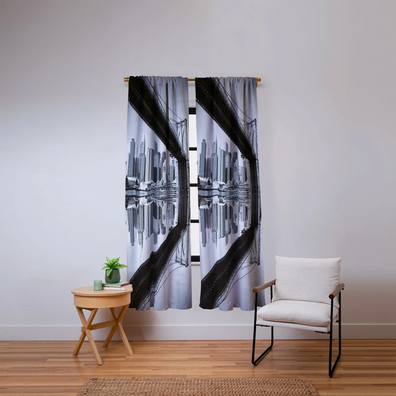 East River Reflected Window Curtain