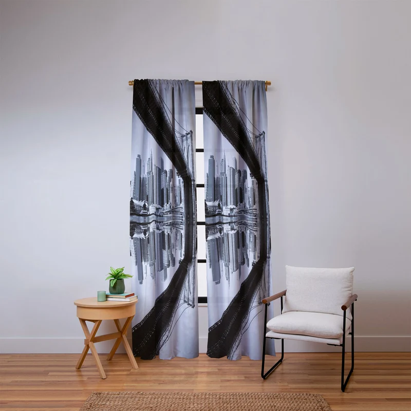 East River Reflected Window Curtain
