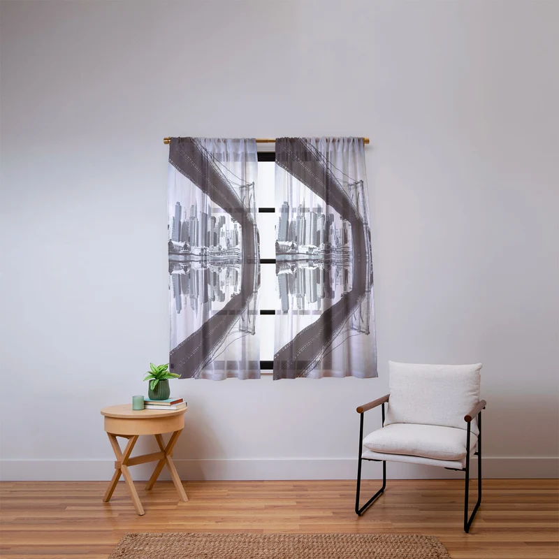 East River Reflected Window Curtain