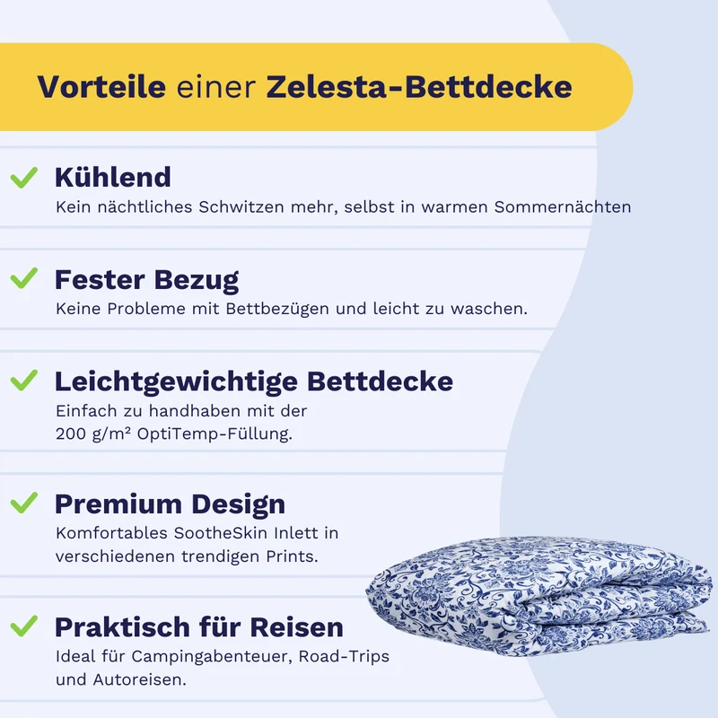 Zelesta Comfort Design Sommerbettdecke - Old Dutch