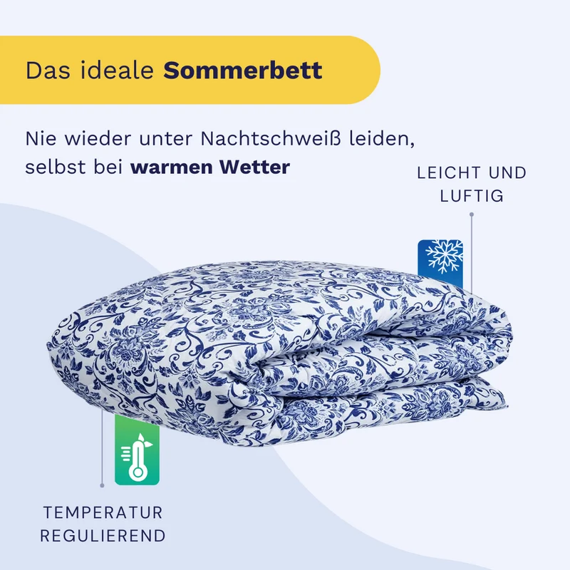 Zelesta Comfort Design Sommerbettdecke - Old Dutch