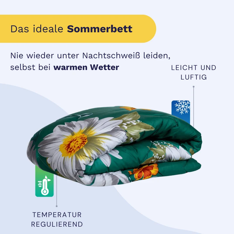 Zelesta Comfort Design Sommerbettdecke - Spring Flowers