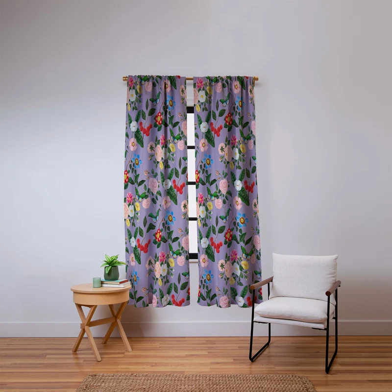 Early June Lavender Window Curtain
