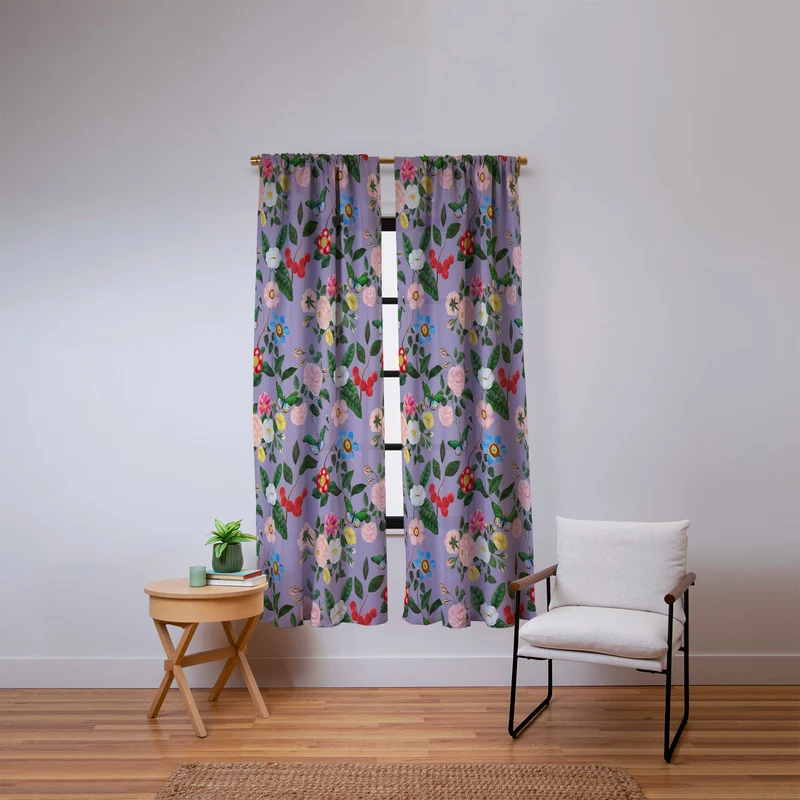 Early June Lavender Window Curtain