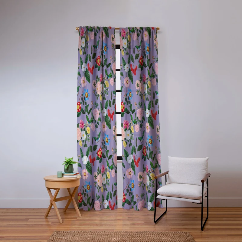 Early June Lavender Window Curtain
