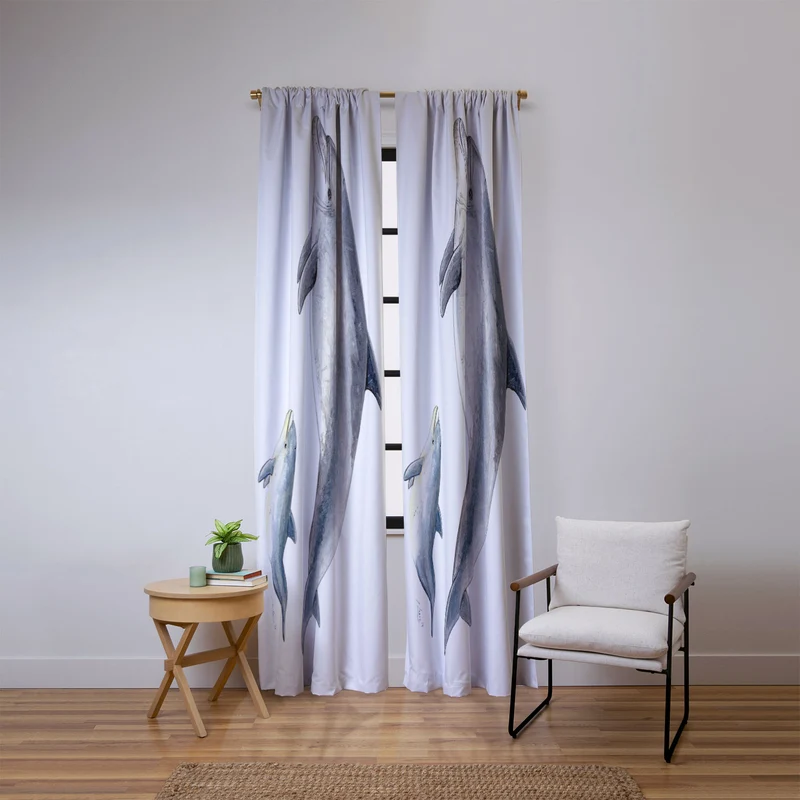 Bottlenose dolphin Tursiops truncatus Window Curtain