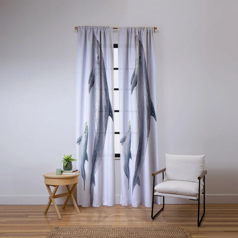 Bottlenose dolphin Tursiops truncatus Window Curtain