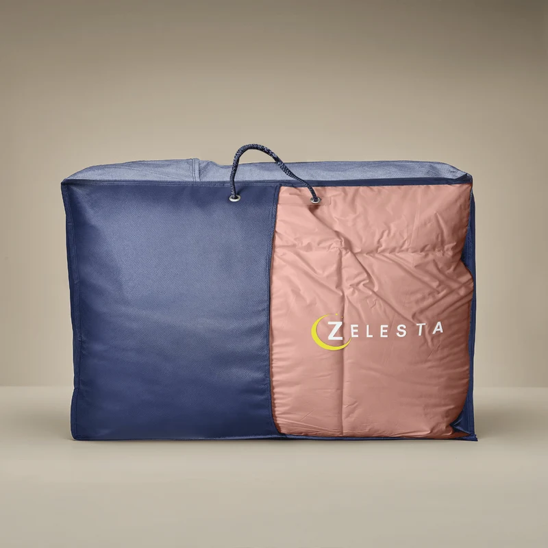 zailistade.comluxe Perkal-Baumwolle Bettdecke - Lachs & Pfirsich