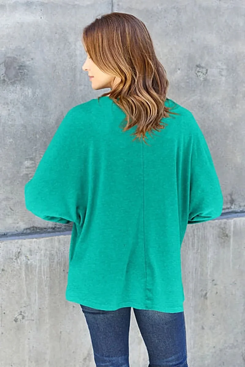 Elegant basic T-shirt met ronde hals - T-shirt met lange mouwen in alle maten voor een moeiteloze stijl.