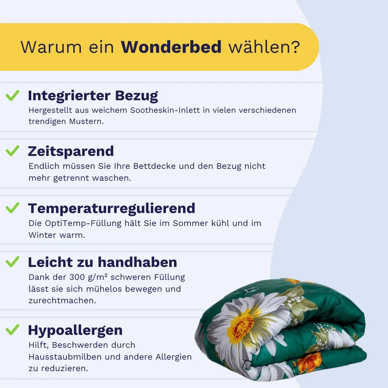 Zelesta Comfort Design Bettdecke - Frühlingsblumen