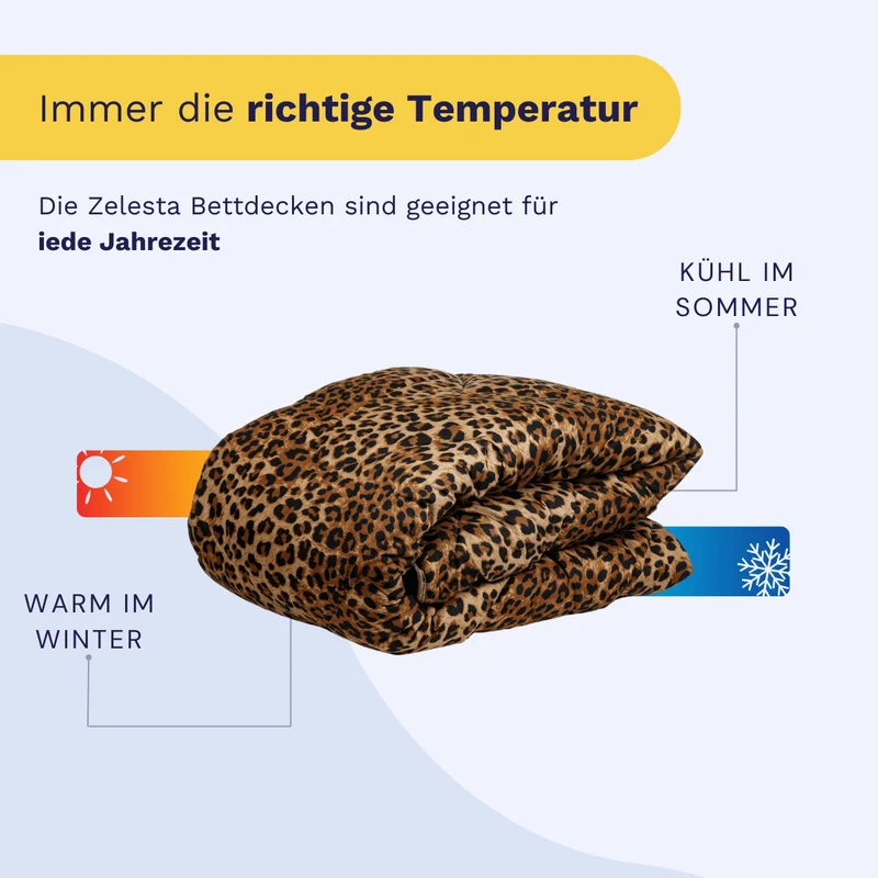 Zelesta Comfort Design Bettdecke - Jaguarfell