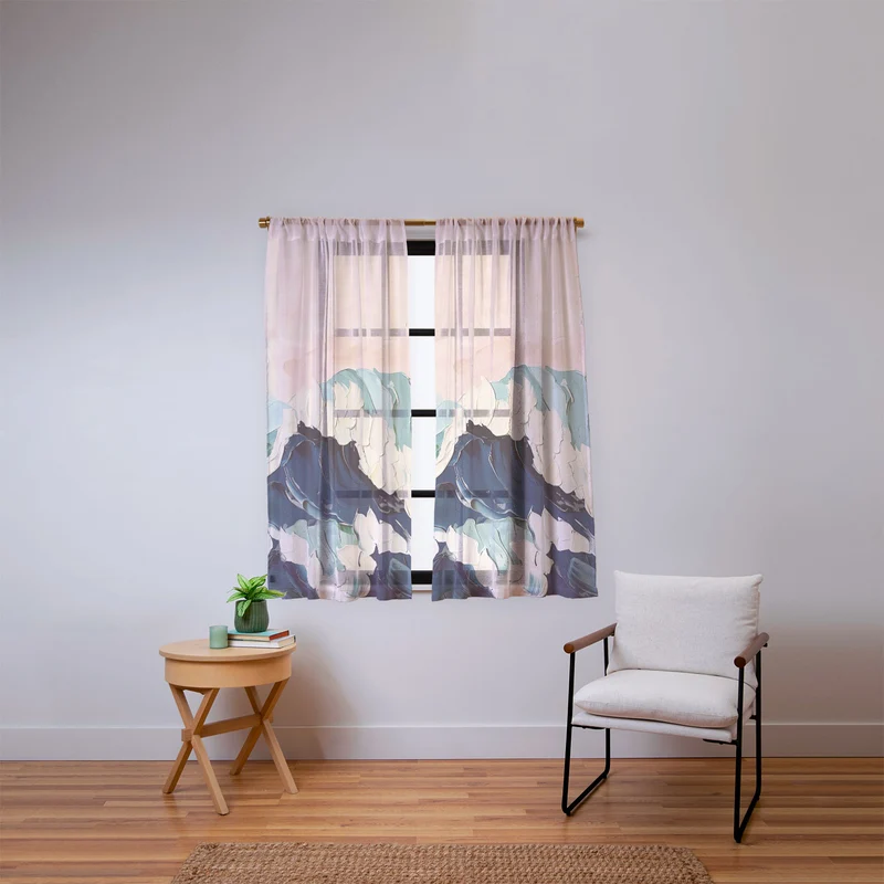 Crowned by the Sea Window Curtain
