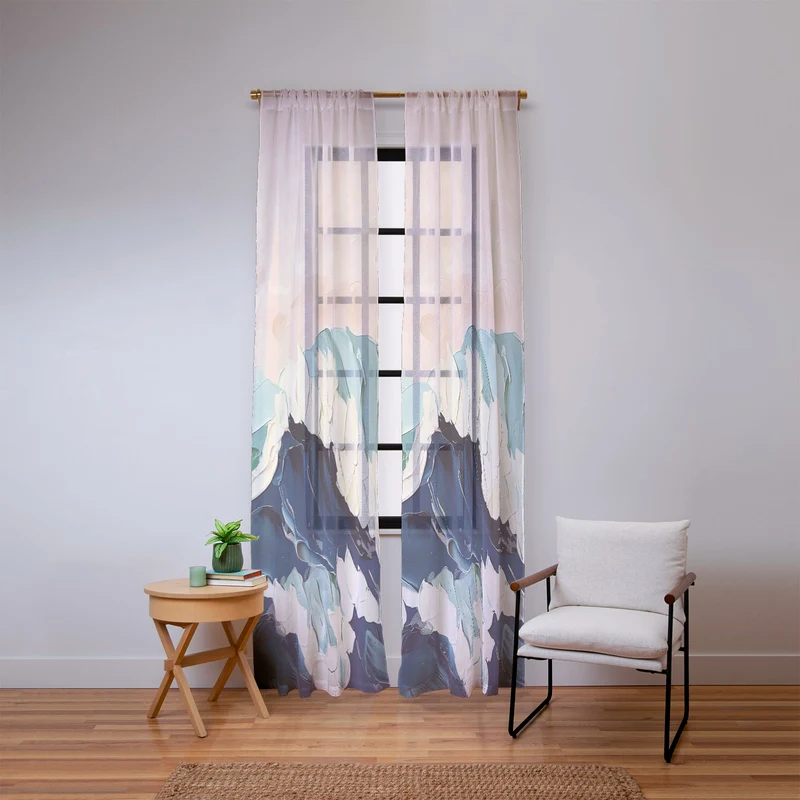 Crowned by the Sea Window Curtain