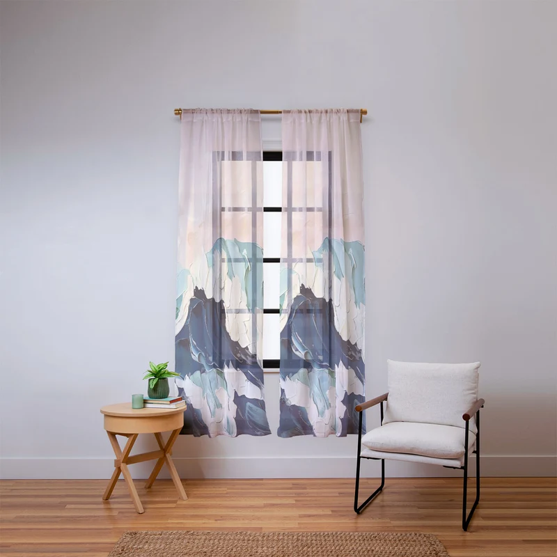 Crowned by the Sea Window Curtain