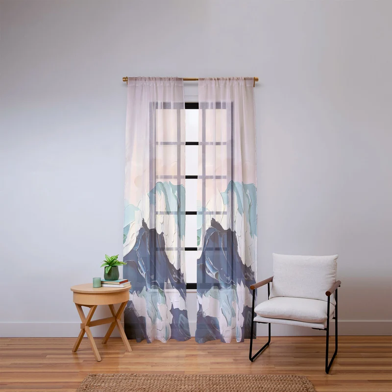 Crowned by the Sea Window Curtain