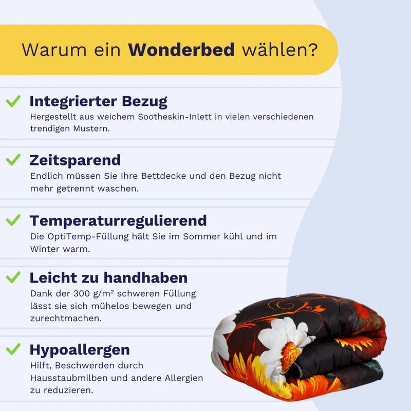 Zelesta Comfort Design Bettdecke - Sommerblumen