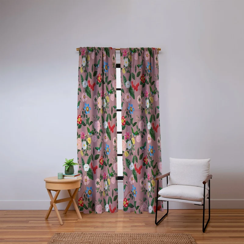 Early June Blush Window Curtain