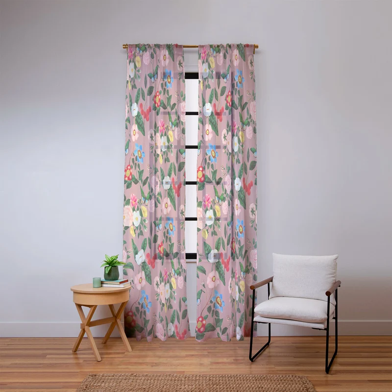 Early June Blush Window Curtain