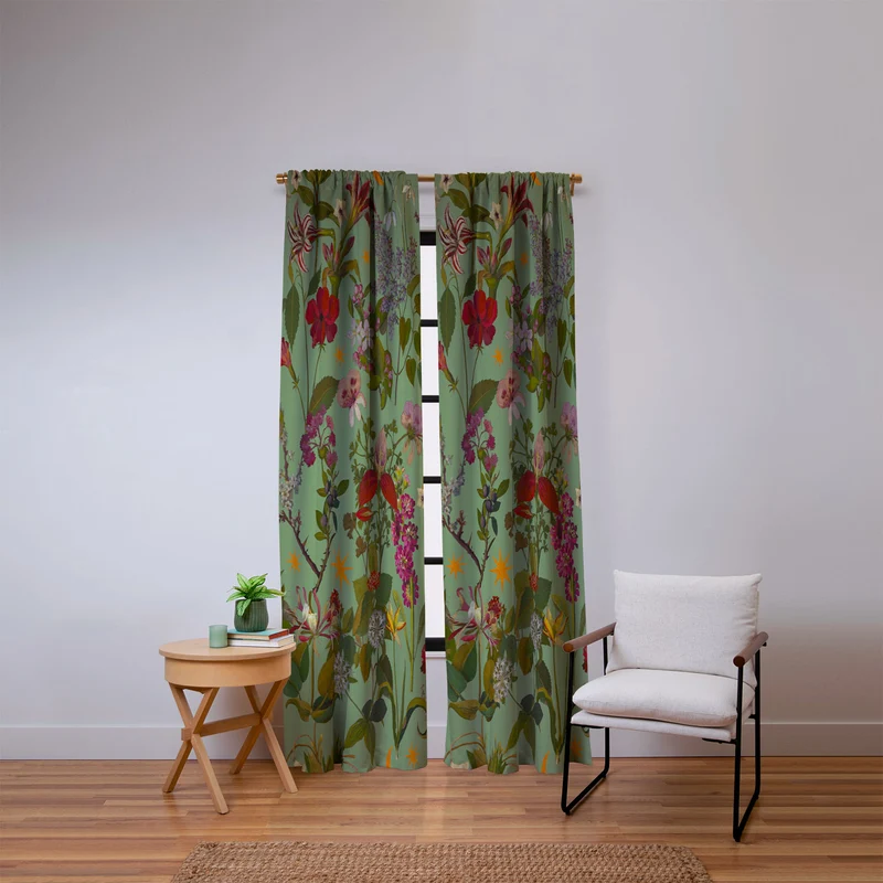 Amryllis Star Sage Window Curtain