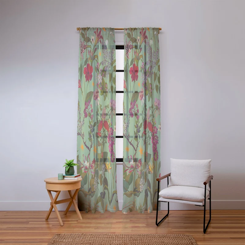 Amryllis Star Sage Window Curtain