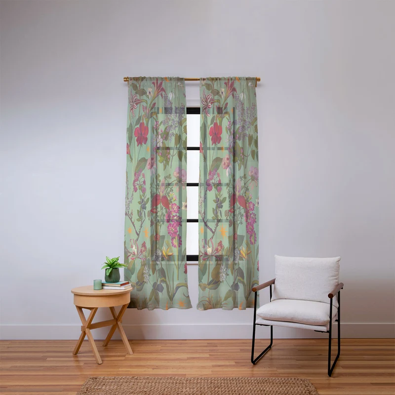 Amryllis Star Sage Window Curtain