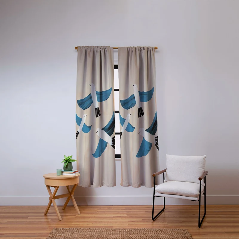 Seabird Trio Window Curtain